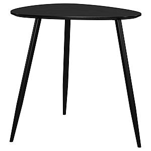 Odessa Triangular Solid Wood End Table Black by Coaster
