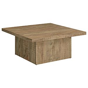 Devar Square Engineered Wood Coffee Table Mango by Coaster