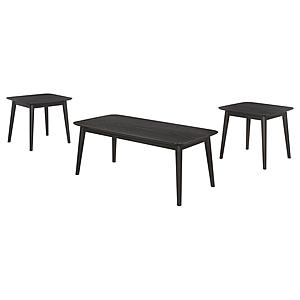 Carey 3-piece Occasional Set with Coffee and End Tables Black by Coaster
