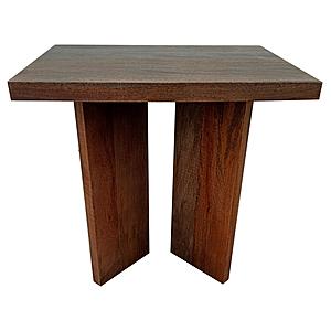Andando Rectangular Solid Wood End Table Mango Brown by Coaster