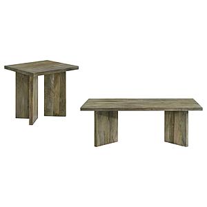 Andando 2-piece Coffee and End Table Set Mango Brown by Coaster