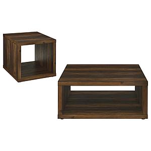 Frisco 2-piece Coffee and End Table Set Dark Pine by Coaster
