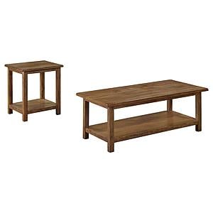 Payne 2-piece Coffee and End Table Set Distressed Brown by Coaster