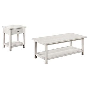 Payne 2-piece Coffee and 1-drawer End Table Set White by Coaster