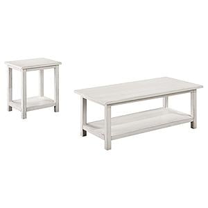 Payne 2-piece Coffee and End Table Set Distressed White by Coaster