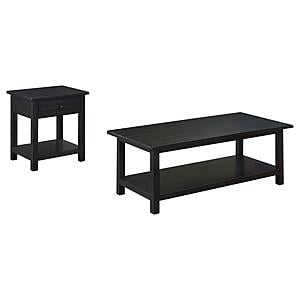Payne 2-piece Coffee and 1-drawer End Table Set Java by Coaster