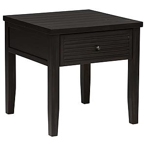 Concord 1-drawer Square End Table Distressed Java by Coaster
