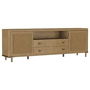 Arini Rattan Cane 2-Door TV Stand Media Console Sand Wash by Coaster