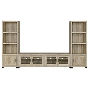 Sachin 3-piece 79-inch TV Entertainment Center Antique Pine by Coaster