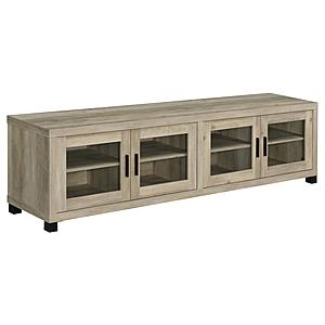 Sachin 4-Door Engineered Wood 79-inch TV Stand Distressed Pine by Coaster