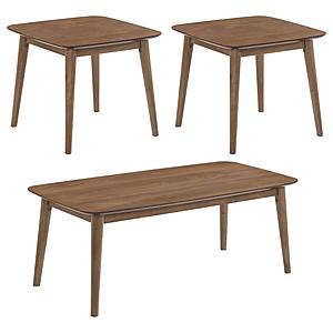 Radley 3-piece Rectangular Coffee Table Set Natural Walnut by Coaster