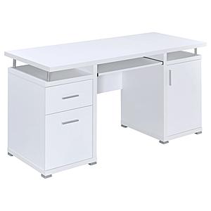 Tracy 2-drawer Computer Desk White by Coaster