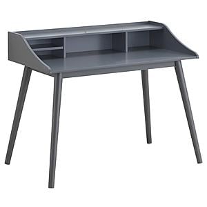 Percy 4-compartment Writing Desk Grey by Coaster