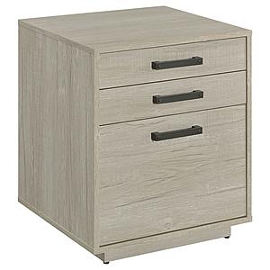 Loomis 3-drawer Square File Cabinet Whitewashed Grey by Coaster