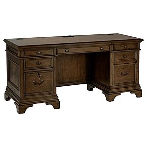 Hartshill Credenza w/Power Outlet Burnished Oak by Coaster