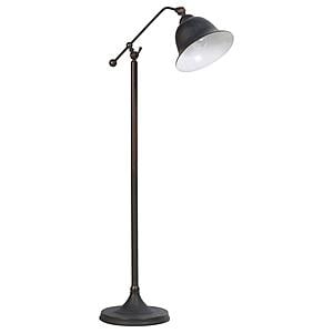 Eduardo Bell Shade Floor Lamp Dark Bronze by Coaster