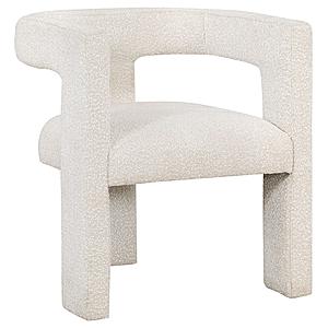 Petra Boucle Upholstered Accent Side Chair White by Coaster