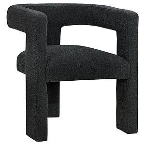 Petra Boucle Upholstered Accent Side Chair Black by Coaster