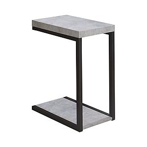 Beck Accent Table Cement and Black by Coaster