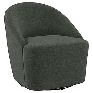 Leon Upholstered Barrel Accent Swivel Chair Hunter Green by Coaster