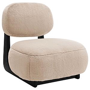 Duffie Upholstered Armless Accent Chair Camel by Coaster