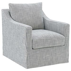 Winter Upholstered Sloped Arm Accent Swivel Chair Grey by Coaster