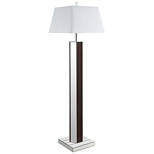 Elena 67-inch Square Tapered Mirrored Floor Lamp Brown by Coaster