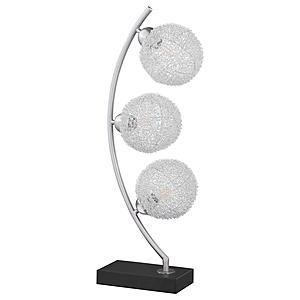 Claudia 30-inch Woven Spherical Metal Table Lamp Black by Coaster
