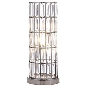 Wanda 20-inch Crystal Shade Bedside Table Lamp Black by Coaster