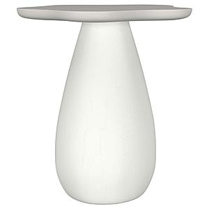 Perth 20-inch Side Table w/Cloud-Shaped Top Off White by Coaster