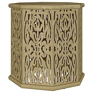 Torres Octagonal Solid Mango Wood Side Table Natural Brown by Coaster