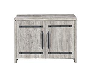 Enoch 2-door Accent Cabinet Grey Driftwood by Coaster
