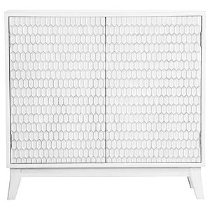 Gambon Rectangular 2-door Accent Cabinet White by Coaster