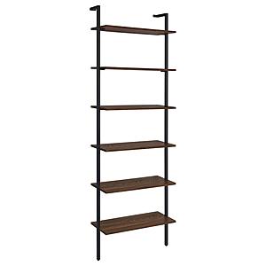 Owens 96-inch 6-Shelf Wall Bookshelf Walnut by Coaster