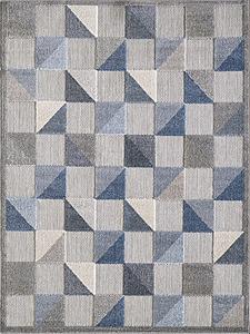 Calla Blue Scope Area Rug by KAS Rugs