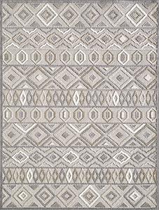 Calla Grey Aztec Area Rug by KAS Rugs