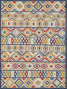 Calla Ivory/Multi Aztec Area Rug by KAS Rugs