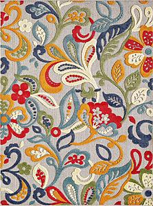 Calla Ivory/Multi Leila Area Rug by KAS Rugs
