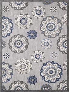 Calla Grey/Blue Suzani Area Rug by KAS Rugs