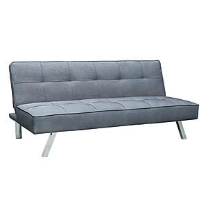 Serta&reg; Carson Convertible Futon in Light Gray by Lifestyle