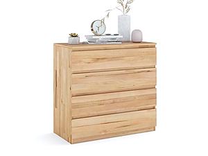 Eco 4-Drawer Chest - Beech Wood with Hand-Rubbed Oil Finish by Comfort Pure
