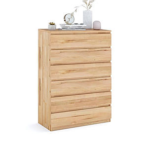Eco 6-Drawer Chest - Solid Beech Wood - Hand-Rubbed Oil Finish by Comfort Pure