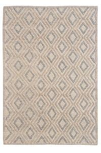 Chloe Natural Grey Diamond Area Rug by KAS Rugs