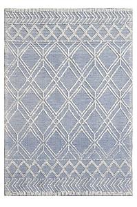 Chloe Blue Ivory Geo Area Rug by KAS Rugs