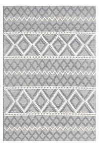 Chloe Grey Ivory Boho Area Rug by KAS Rugs