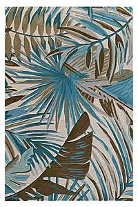 Cove Ivory/Teal Palms Area Rug by KAS Rugs