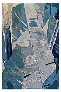 Cove Ivory/Blue Illusion Area Rug by KAS Rugs