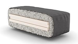 Kona Silver 6 Inch Cotton & Foam Futon Mattress - Hawaii Collection by Prestige