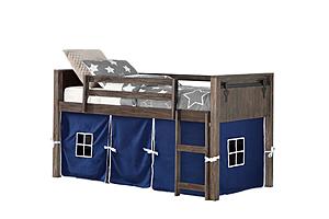Barn Door Low Loft Brushed Shadow w/Blue Tent Kit by Donco