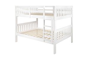 Full/Full Mission Bunk Bed White by Donco